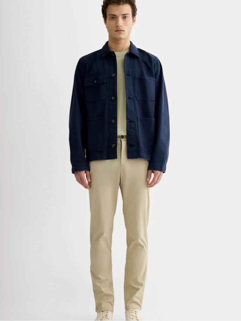 NEW Everlane Trench Coat Khaki Transit Slim Performance Chino 31 x 32